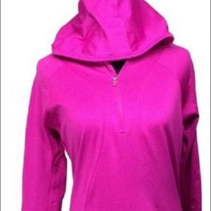 Gapfit women’s pink quarter zip hooded jacket